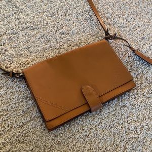 Zara Basic leather collection crossbody purse